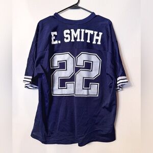 Vintage Emmitt Smith Dallas Cowboys jersey navy blue No. 22